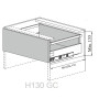 SLIMBOX-SCHUBLADEN H130x450