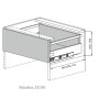 Küchenschubladen H180