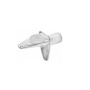 ZAMAK NICKELED CLEAT WITH STAMP