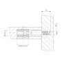 MINIFIX HOUSING STUD